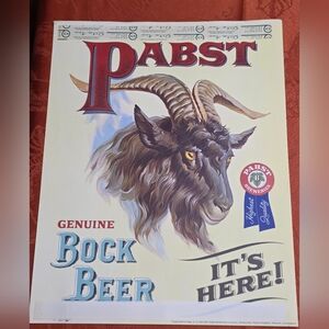 Genuine Pabst Bock Beer Art Print - Vintage Style